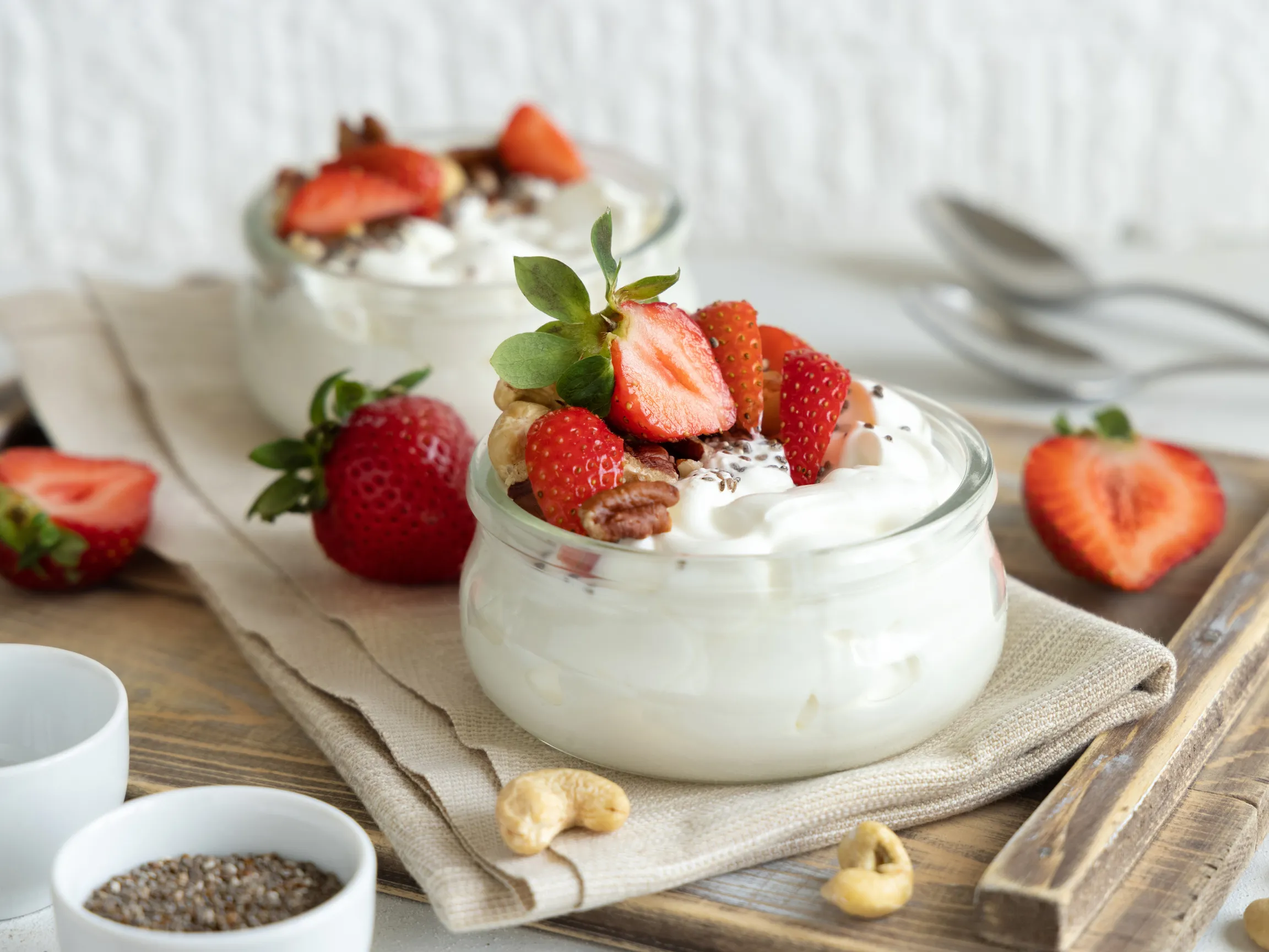 soft food ideas for the elderly - protein-rich yogurt with fruit